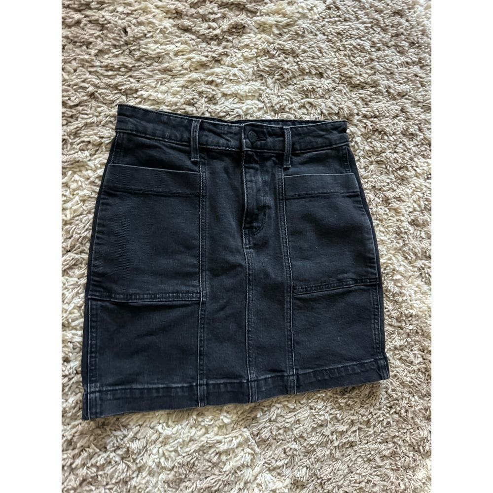 Old Navy Black Denim Jean Skirt Size 2 - Picture 6 of 7